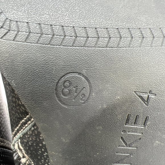 Frankie4 Ankle Booties Speckled Leather Side Zipper Cuban Heel Pewter Size 8½ - Picture 10 of 10